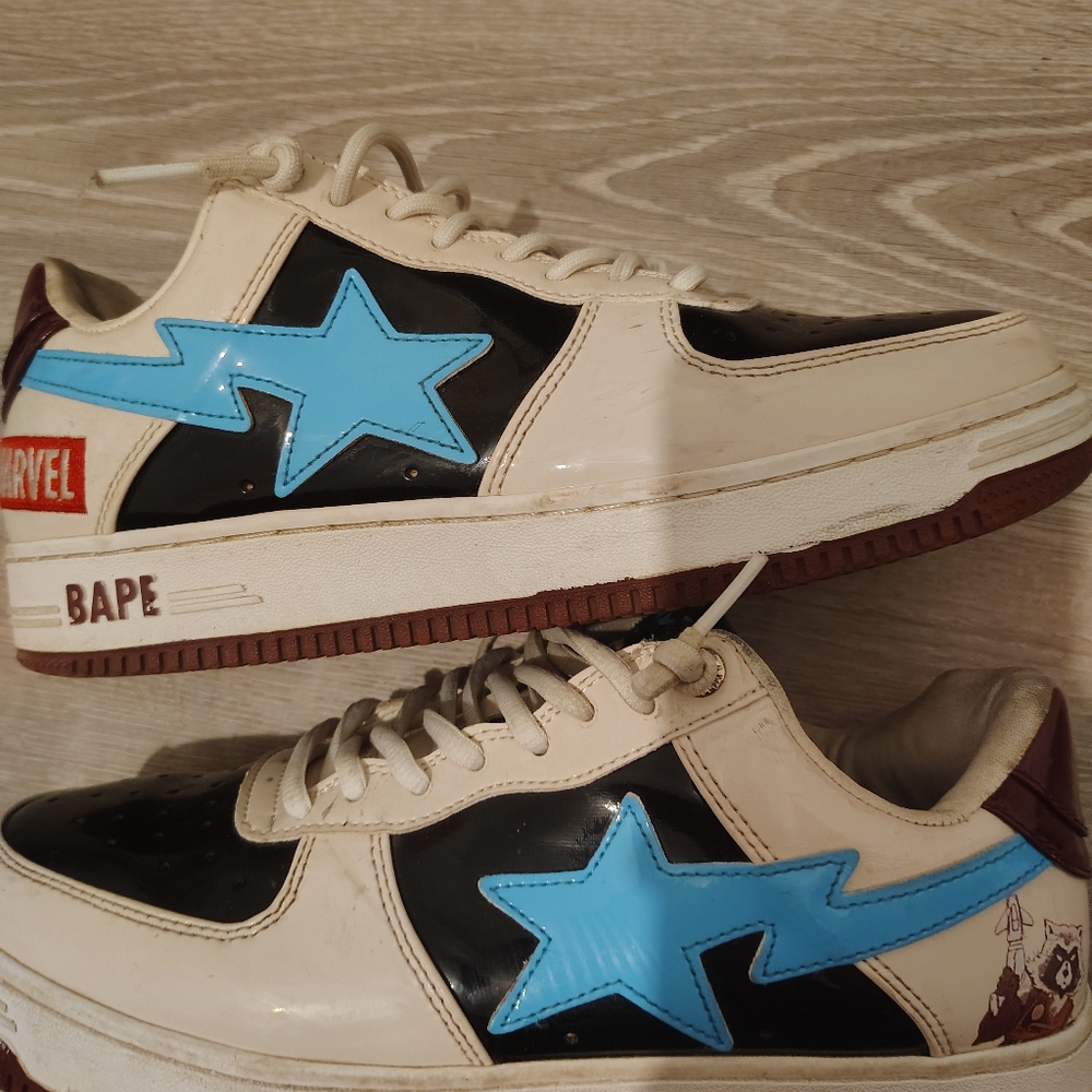 BAPE Sneakers with Blue Star